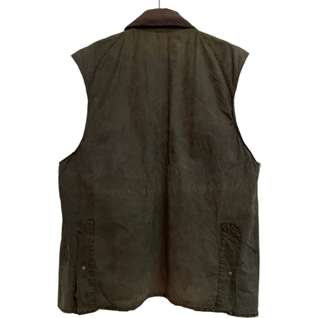 USED 70s~80s  BARBOUR BEDAIL CUT-OFF CUSTOM VEST ONE-WARRANT