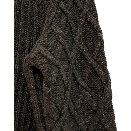 USED RRL BLAGINDIGO DYE ARAN SWEATER