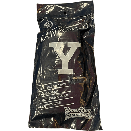 新品　”YALE UNIVERSITY” RAIN PONCHO　MADE IN USA