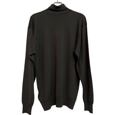 新品　JOHN SMEDLEY TURTLENECK KNIT  100% MERINOWOOL SLATE GREY  "MADE IN ENGLAND"