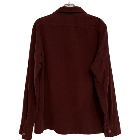 新品　J CREW BURGUNDY  CORDUROY CAMP SHIRTS