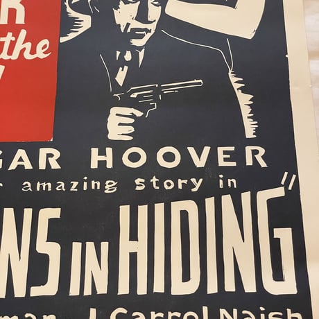 新品　 HATCH SHOW PRINT POSTER ”PERSONS IN HIDDING”  MADE IN USA