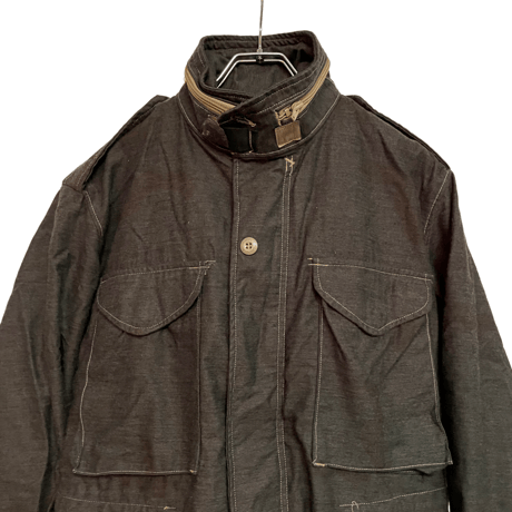 USED  US MILITARY M65 FIELD JACKET S-S BLACK OVER DYED