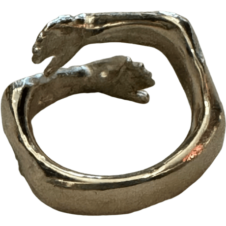 新品　NEW STERLING SILVER  ”HUG” RING #1