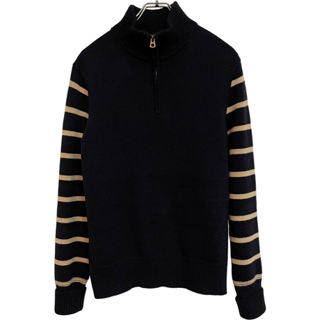 USED RRL HALF ZIP SWEATER