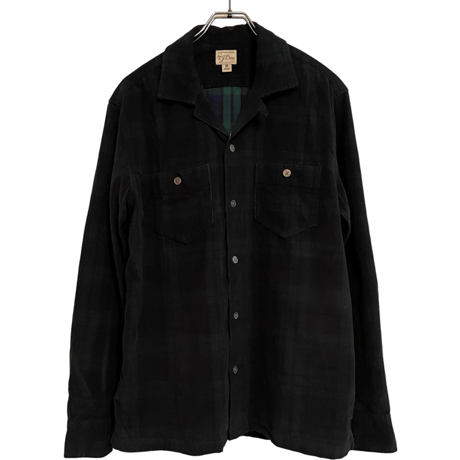 新品　J CREW BLACKWATCH CORDUROY CAMP SHIRTS