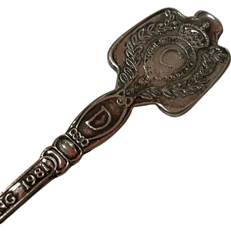USED ANTIQUE 1981 ROYAL WEDDING SPOON MADE IN ENGLAND