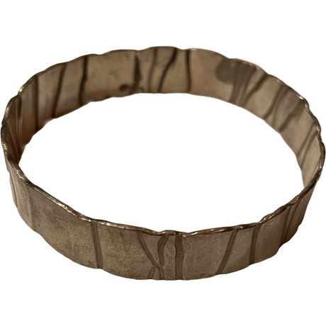 VINTAGE SILEVER  TOOLED BRACELET  ”MADE IN UK”