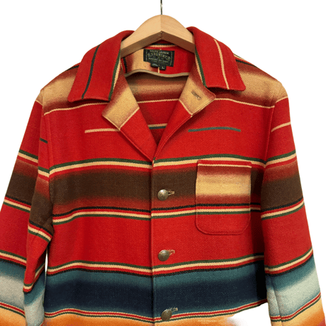 USED VINTAGE MADE IN USA  POLO COUNTRY RUG JACKET