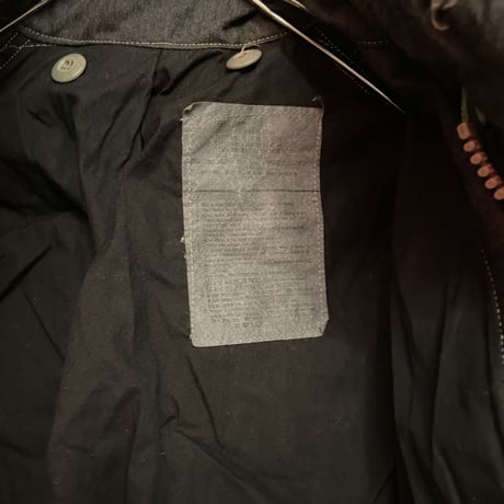 USED  US MILITARY M65 FIELD JACKET S-S BLACK OVER DYED