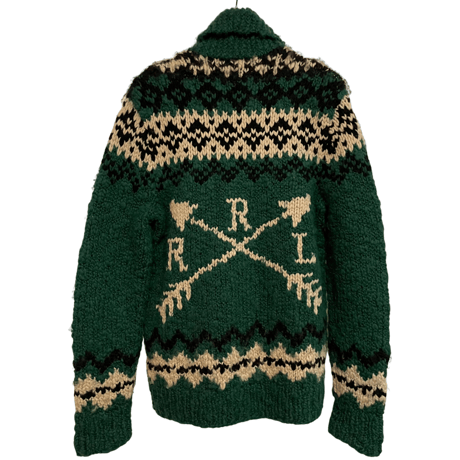 USED RRL COWICHAN JACKET　HAND KNIT