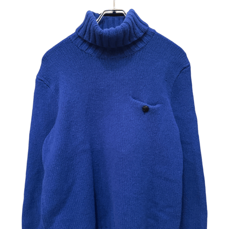 USED POLO RALPH LAUREN TURTLENECK SWEATER BLUE