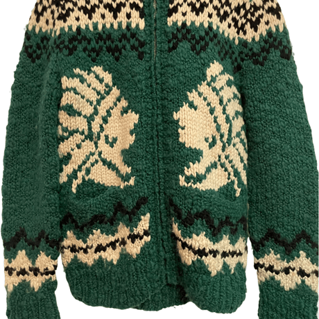 USED RRL COWICHAN JACKET　HAND KNIT