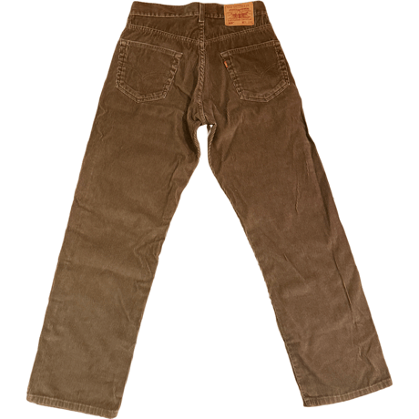 USED US Levi's 569 BROWN CORDUROY