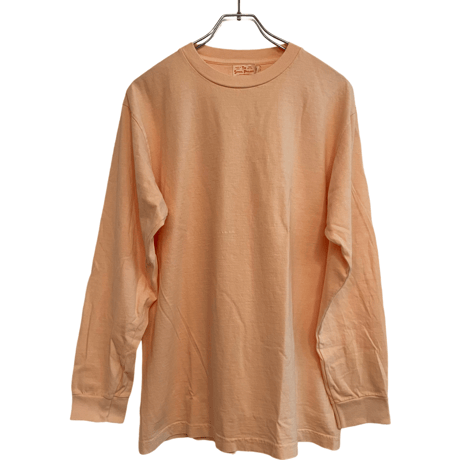新品 LINUS GOLD ”TSP”  L/S TUBLAR TSHIRTS”APRICOT” MADE IN USA