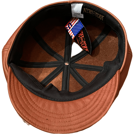 新品　NEW YORK HAT LEATHER SPITFIRE CASQUETTE MADE IN USA