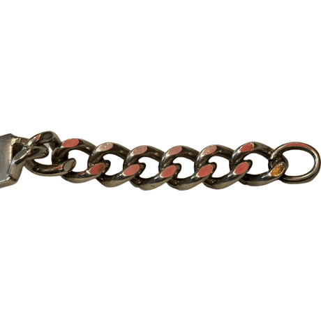 VINTAGE　1976　B&S  SILVER ID BRACELET MADE IN UK