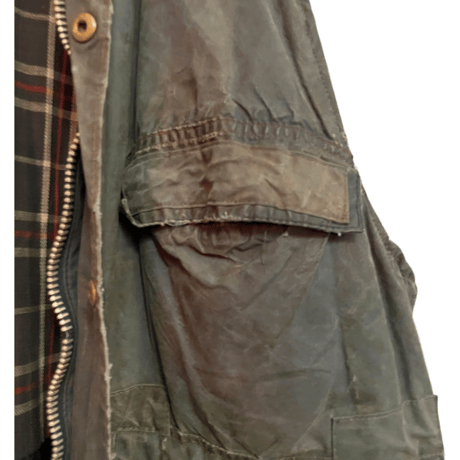 USED 70s~80s  BARBOUR BEDAIL CUT-OFF CUSTOM VEST ONE-WARRANT