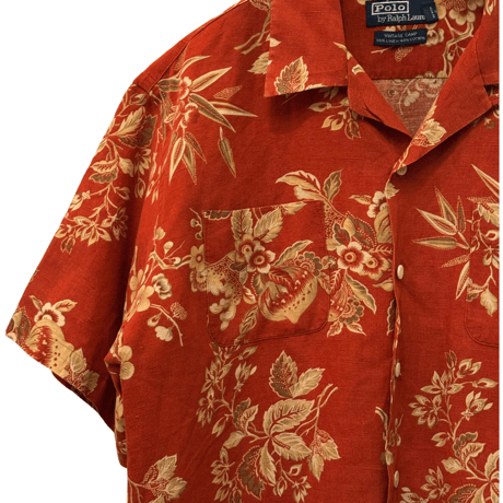 USED VINTAGE   POLO RALPH LAUREN S/S OPEN COLLAR SHIRTS
