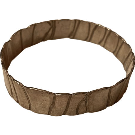 VINTAGE SILEVER  TOOLED BRACELET  ”MADE IN UK”