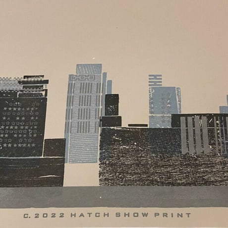 新品　 HATCH SHOW PRINT POSTER ”NASHVILLE SKYLINE”  MADE IN USA