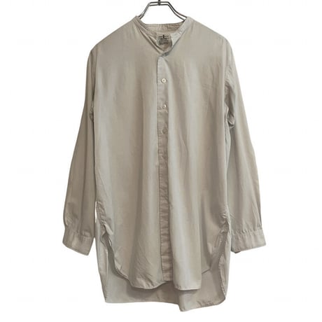 VINTAGE/ANTIQUE (USED) WHITE LONG TAIL BANDCOLLAR SHIRTS