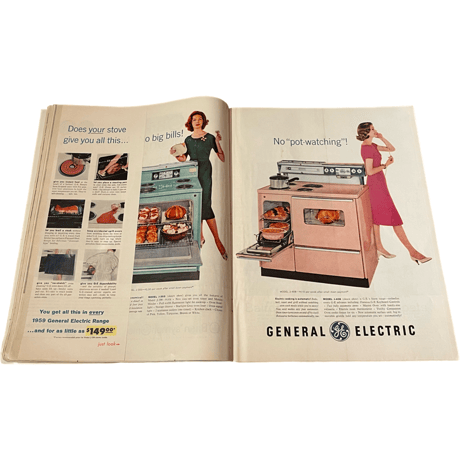 VINTAGE BOOK (USED)  LIFE MAGAZINE 1959 APRIL