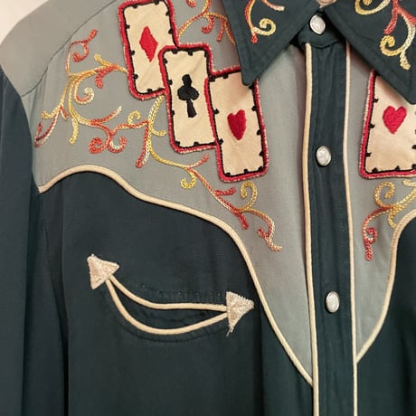 VINTAGE H BAR C TRUMP EMBROIDRED EXCLUSIVE WESTERN SHIRTS