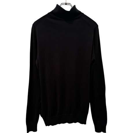 新品　JOHN SMEDLEY TURTLENECK KNIT NAVY  100% SEAISLAND COTTON  "MADE IN ENGLAND"