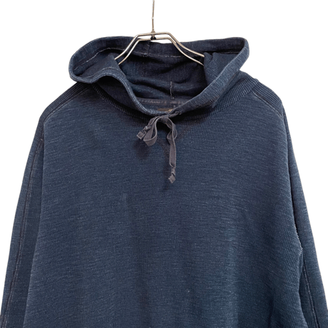 USED DOUBLE RL THERMAL HOODIE "INDIGO DYE"