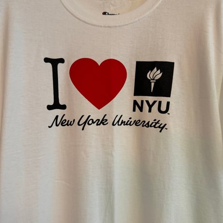 新品　CHAMPION S/S TSHIRTS  NYU(New York UNIVERSITY)
