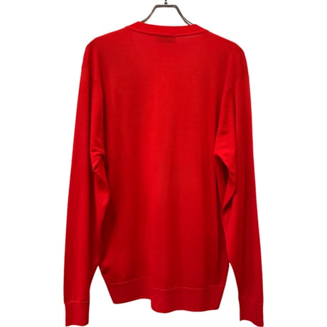 新品　JOHN SMEDLEY V-NECK CARDIGAN #1  100%MERINO WOOL  MADE IN ENGLAND