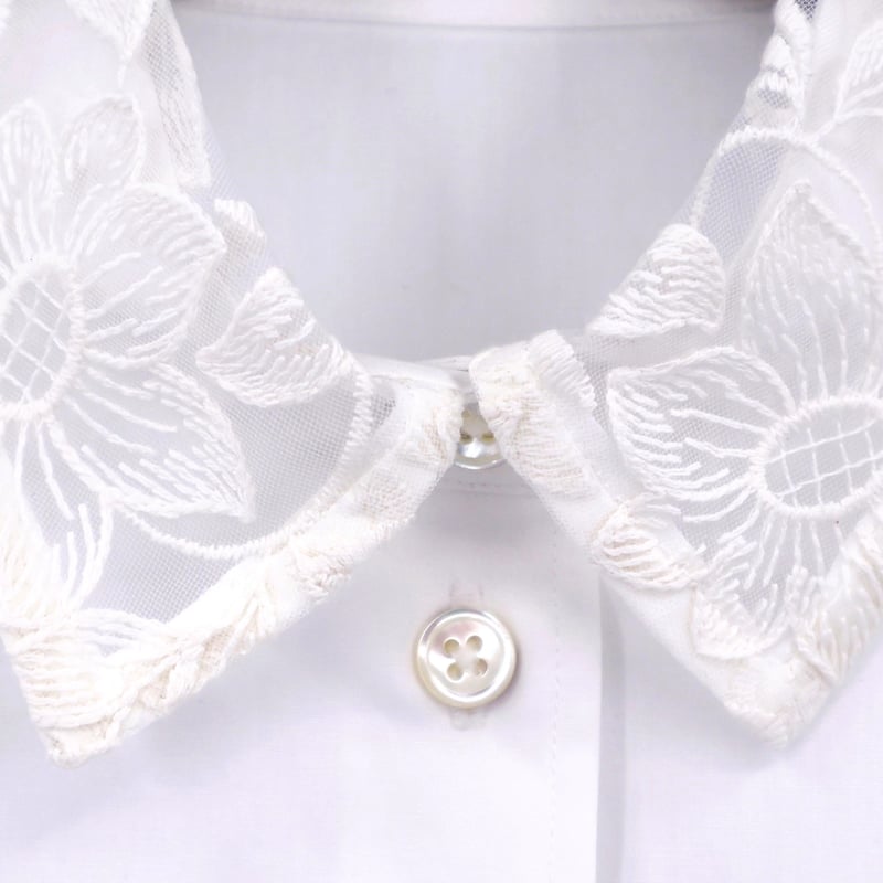 René ホワイト レース パフスリーブ シャツ René ホワイト レース パフスリーブ シャツ TICCA(ティッカ