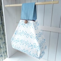 洗えるエコバッグ【エコバル】Medium size ～Rain drops～