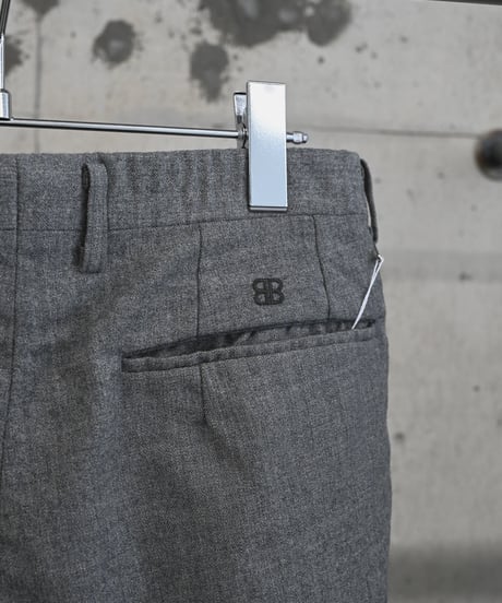 "BALENCIAGA SPORTS" wool gather slacks