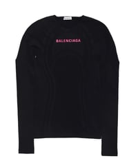BALENCIAGA STRETCH L/S CUTSEW