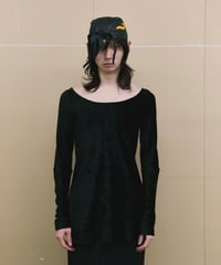 90s "HELMUT LANG" velours cutsew