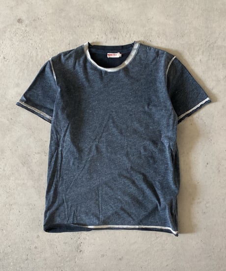 USED "PRADA" transcription print T-shirts