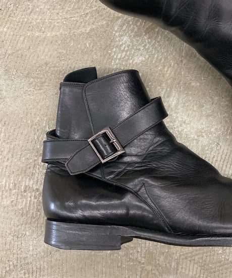 "Burberry" strap short boots 25cm