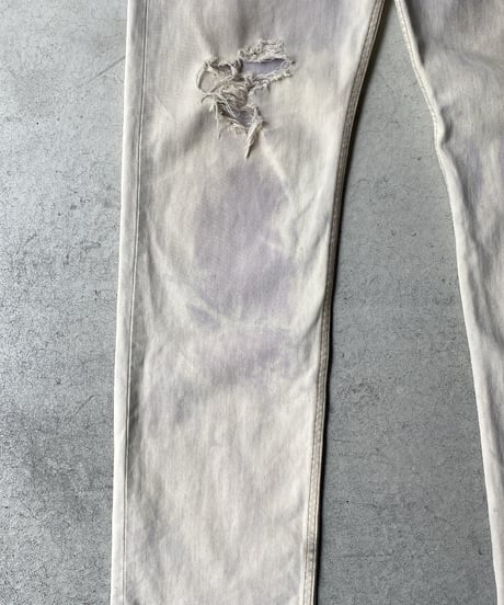 USED 90s "Levis 501" damage denim (made in USA)