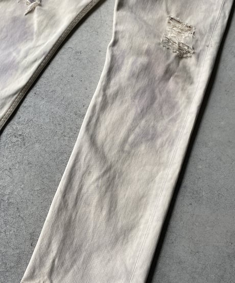 USED 90s "Levis 501" damage denim (made in USA)