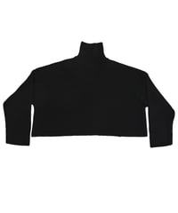 BALENCIAGA CROPPED KNIT SWEATER
