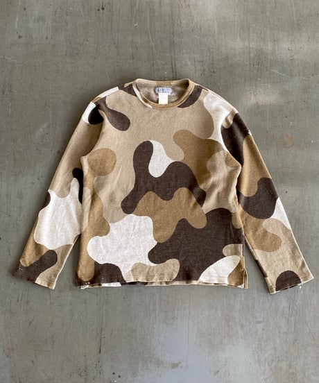90s  "Yohji Yamamoto" camouflage knit
