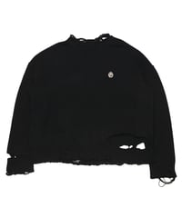Y's DAMEGED KNIT SWEATER