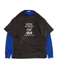 BALENCIAGA DOCKING L/S T-SHIRTS