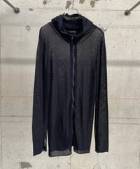 USED "CIVARIZE" see-through zip hoodie