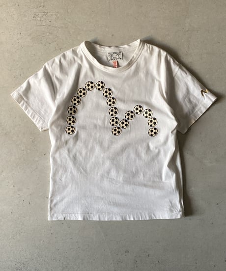 "EVISU" soccer ball logo t-shirts
