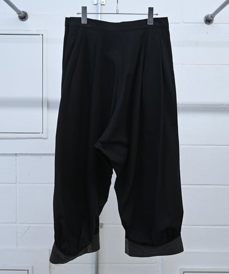 2008SS "YOHJI YAMAMOTO" CROPPED SAROUEL PANTS