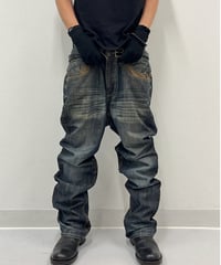 USED full length straight denim
