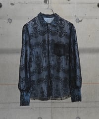 "UNDERCOVER" reversible lace L/S shirts
